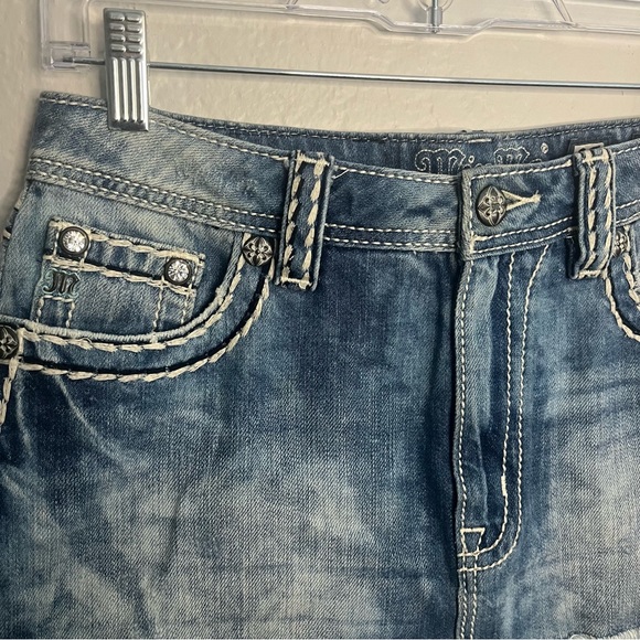 Miss Me Blue Signature Skirt - Sz 27 - Picture 3 of 7